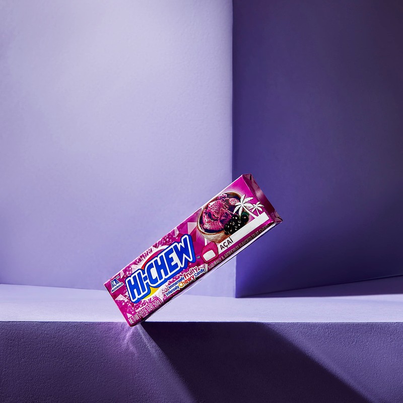 HI-CHEW Acai Sticks, 15-Pack, Unique Fun Soft & Chewy Taffy