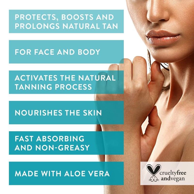 EcoTan Face and Body Tanning Accelerator Gel, Stimulating Natural Tan