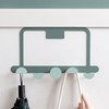 Over The Door Hooks Sturdy Prevent Scratches Iron Adhesive Door