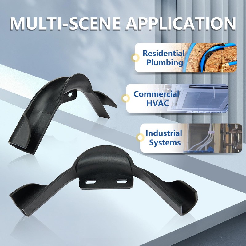 30-Pack GUOFIS PEX Bend Support with Mounting Plate,1/2" Plastic 90-Degree