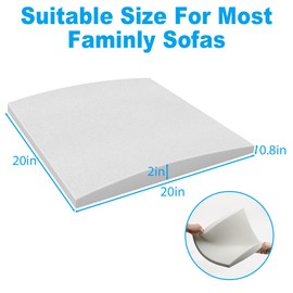 Duscdesp 50×50cm Sofa Support Boards,Sofa Bed Support Cushion Sofa Saver,Cushion Sag Repair for Corner Sofa Sofa Bed Couches Settee (WHITE & 2 PCS)