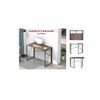 Garden Elements Modern Small Folding Computer Desk, Portable, Space-Saving Home