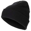 MFH Rollmütze Polyacryl Feinstrick doppelt gelegt Strickmütze Wintermütze Mütze (Schwarz)