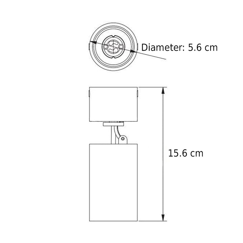 CGC Lighting Ceiling Downlight Spot Down Light Round Cylinder Spotlight