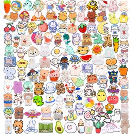 60 Pcs Acrylic Brooch Pins, Cute Backpack Pins, Backpack Beauty Pins for Bags, Hoodies, Hats, Coats Kawaii Accessories, Gifts for Girls Random Mixed Packaging