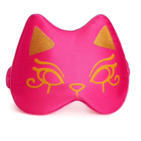 Silk Sleep Mask Blindfold Eye Mask for Sleep Cute Cat
