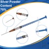 KINGTAIXI Nadhesive Paint Pen,0.7ml Conductive Silver Paste, Adhesive Paint Pen