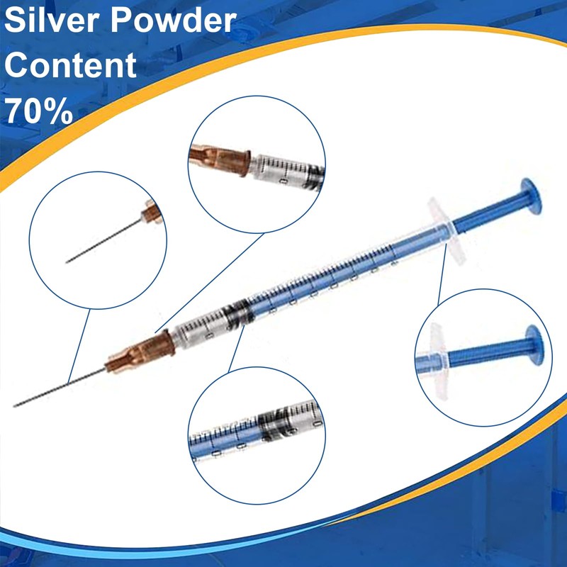 KINGTAIXI Nadhesive Paint Pen,0.7ml Conductive Silver Paste, Adhesive Paint Pen