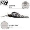 PERCH`N PIKE Chatterbait Fishing Lure Set with Box, 7 g/13