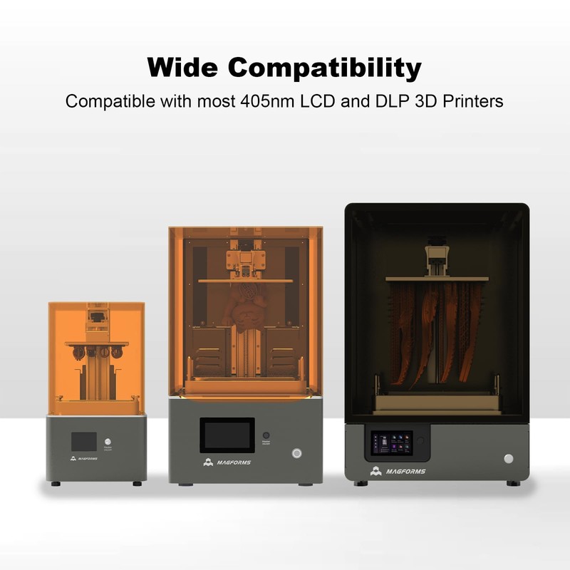 MAGFORMS Elastic600 3D Printer Resin, 405nm Elastic UV-Curing Resin, Tough