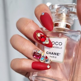 Scarlett Handmade Nail Tips - Square / 스칼렛 수제네일팁 - 스퀘어