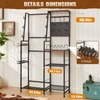DGWJSU Gun Rack, 8 Rifle Rack Stand with Pistol Shelves,