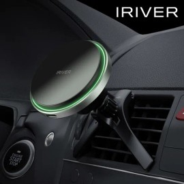 iRiver 아이리버 IRIVER 맥세이프 차량용 핸드폰 고속 무선충전 거치대 충전기 고충 ICR-M1 iRiver MagSafe Car Phone Fast Wireless Charging Mount Charger ICR-M1