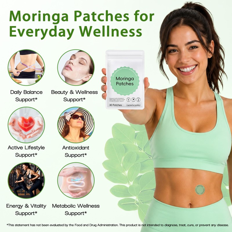 Moringa X Berberine Patches, Moringa Patches with Berberine & NAD+,