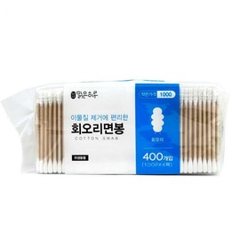 Clear Day OPP Spiral Cotton Swabs 400 Count (100 pieces x 4 packs) 5ea