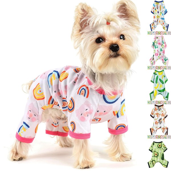 Dog Pajamas for Small Dogs, Soft Thin Pjs Jammies Cat