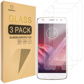 Mr.Shield [3-PACK] Designed For Motorola MOTO Z2 Play [Tempered Glass] Screen Protector [Japan Glass With 9H Hardness]