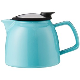 FORLIFE Bell Ceramic Teapot with Basket Infuser 26-Ounce/770ml, Turquoise