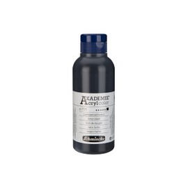Schmincke - Akademie Acrylic Colour, Lamp Black, 250 ml, 23 771 027, Fine Artist Acrylic Paints, High Brilliance, Lightfastness and Coverage, Can be Combined with Other Acrylic Paints, Black