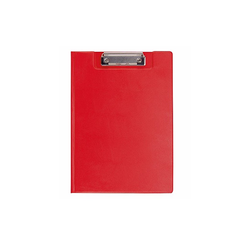 eBuyGB A4 Durable PVC Clipboard with Folding Cover - Red