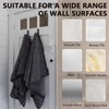 SNOMEL 10 Pieces Aluminum Alloy Folding Coat Wall Hooks with
