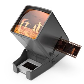 DIGITNOW 35mm Slide Viewer, 3X Magnification and Desk Top LED Lighted Illuminated Viewing and Battery Operation-for 35mm Slides & Positive Film Negatives 4AA Batteries Included