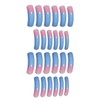 Long Curved Nail Tips Square Press on Nails with Designs