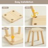 Beright Wooden Step Stools for Kids, Children's Stool fit with