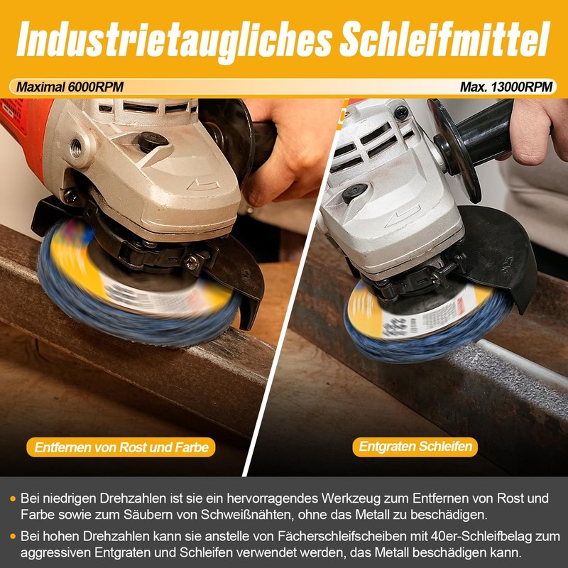 NuoDunco 125 mm CSD Disc Sanding Discs, Pack of 5