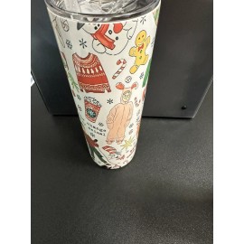 Unbranded CHRISTMAS MOVIE FAVORITES SKINNY TUMBLER -20oz with straw