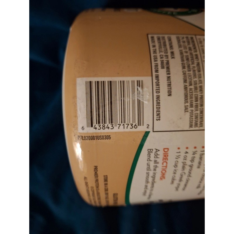 Premier Protein Powder Cafe Latte 30g Protein 100% Whey, 23.9