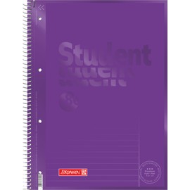 Brunnen Colour Code 1067925160 Notebook/Student Notepad A4 Lined Ruled Exercise Book – 90 g/m² 80 Pages 25 (Purple)