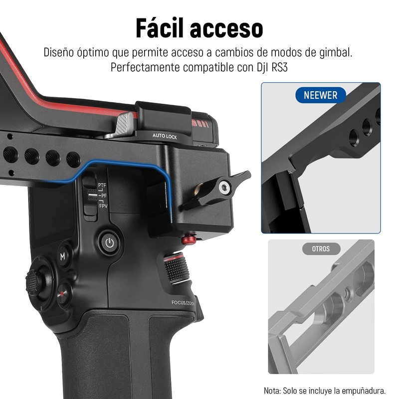 NEEWER Asa Ajustable Compatible con dji Ronin RS3 Mini RS3ProRS2RSC2