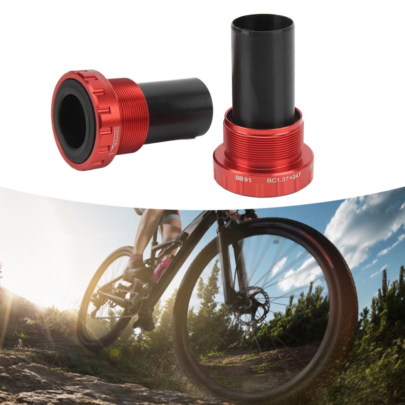 LeBycle Threaded Bike Bottom Bracket CNC Machining BB91 Mountain Bike