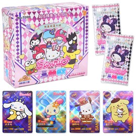 Kawaii Anime Cards, Waterproof Anti-Wrinkle with Exquisite Box, Anime Cards, Game Gifts for Anime Lovers for Children and Families, Enthusiasts, Fans Teenagers