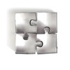 Graine Créative 4 Mini Stainless Steel Cookie Cutters - Puzzle
