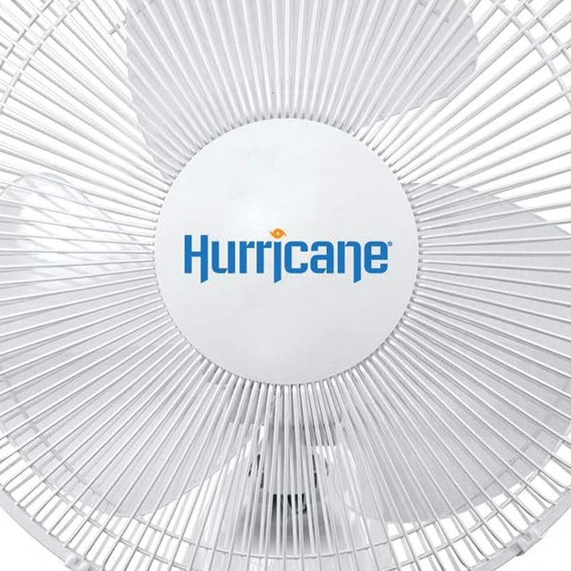 Hurricane Supreme Oscillating Wall Mount Fan w/ 3 Quiet Speeds,