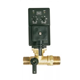 tsunami Timed Electric Auto Tank drain w/ strainer replaces Ingersoll Rand Compressor