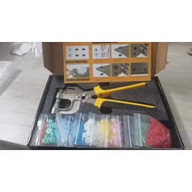 Plastic Snaps for Fabric with Tool