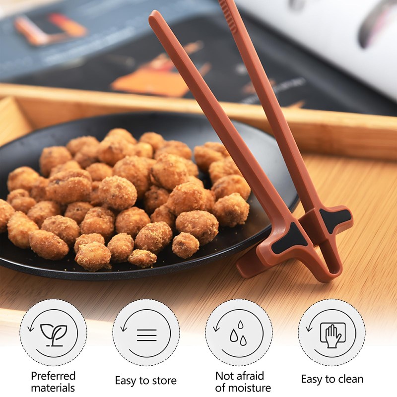 2Pcs Finger Chopsticks, Snack Chopsticks for Gamers Snack Clips Gamepad