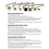 Fluidmaster 12IM72 Braided Stainless Steel Ice Maker Connector Water Line