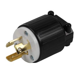 Nema L7-15P 15 Amp 277 Volt, 2 Pole 3 Wire Industrial Grade Locking Male Plug, Industrial Twist Lock L7-15 15A/277V AC Power Plug. LK-6313