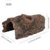 Reptile Simulation Tree Bark Hide Cave, Cool Reptile Resin Cave,Simulation