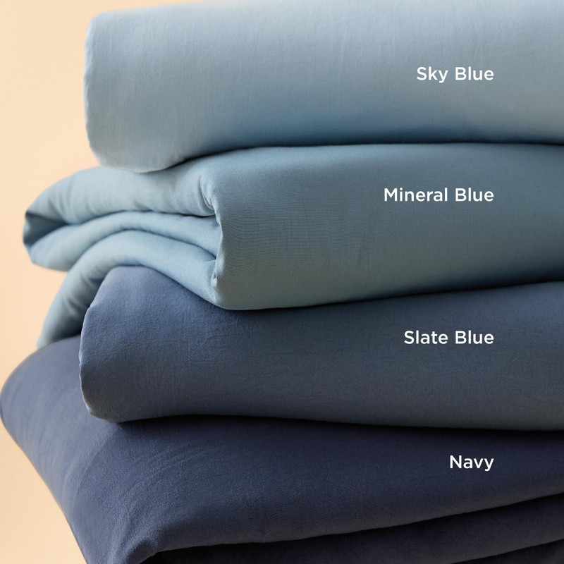 Bedsure Mineral Blue Duvet Cover Twin/Twin XL Size - 2