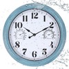 Vigorwise 12 inch Outdoor Wall Clock, Plastic Waterproof Outdoor Clock