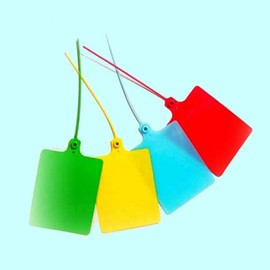 Waterproof One-Tag Cable Seal Lock Device (10 Pcs) for Breakers 1 Green