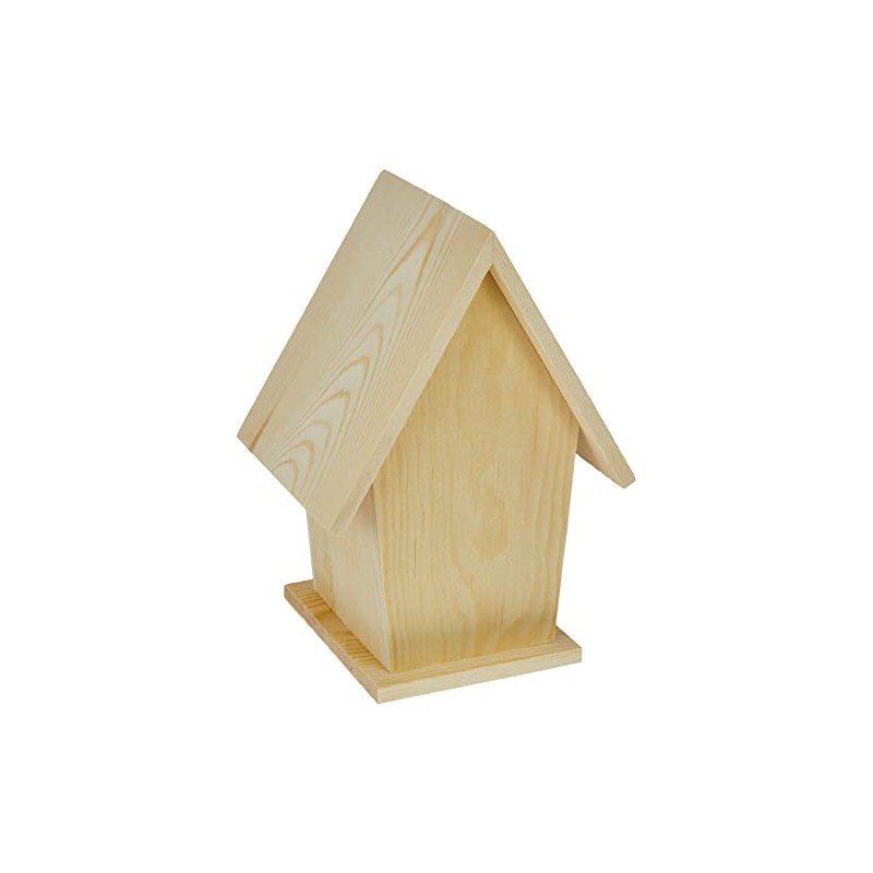 Glorex FSC Pine Wood Natural Bird House, 19 x 14.5