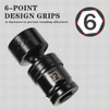 ZOYAKKI 22mm Swivel Socket 1/2" Drive Shallow 6 Pt CR-MO