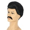 Adult Short Mens Black 70s80s Rocker Wig Anime Wig