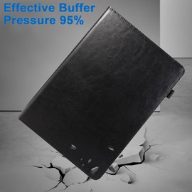 JZCreater 10 10.1 Inch Android Tablet Case, Universal Tablet Case Cover for 10 10.1 Inch Tablet, 360 Degree Rotating Kickstand and Multiple Viewing Angles Case for 9.5-10.5 Inch Tablet, Black